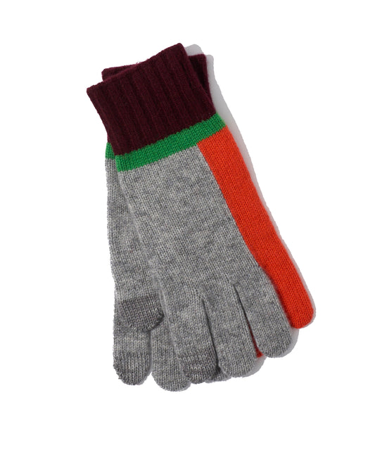 Cashmere Blend Colorblock Touch Glove